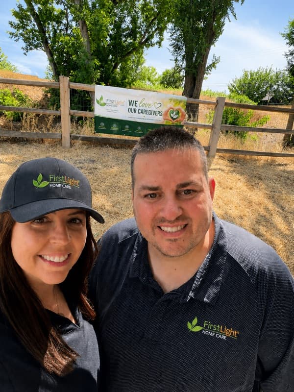 Ryan and Jamie, owners of FirstLight Home Care of South Jordan